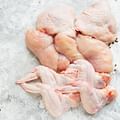 raw chicken pieces