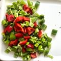 red bell pepper diced