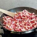 chopped bacon strips