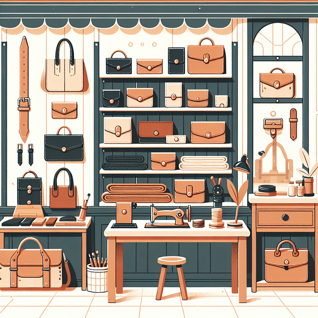 Handcrafted leather goods at Satchel boutique in Savannah