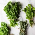 fresh herbs for garnish